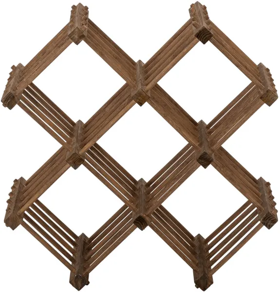 BLOOMINGVILLE Lucas vinreol, med 5 rom - naturlig bambus